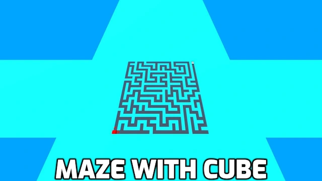 Maze with cube