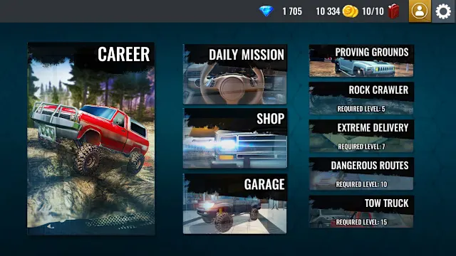 Offroad Driving Simulator 4x4: Trucks & SUV Trophy screenshot 1