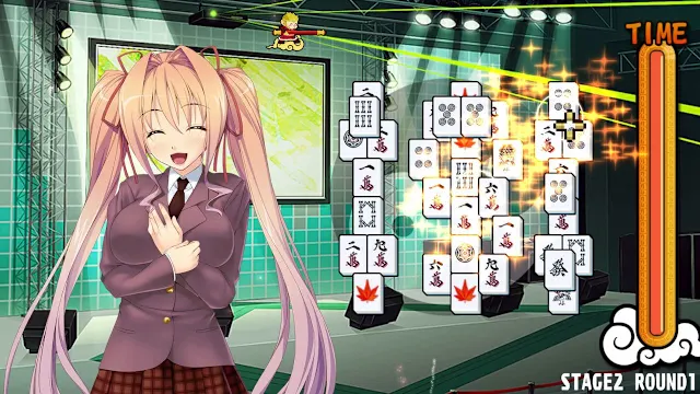 Pretty Girls Mahjong Solitaire screenshot 2