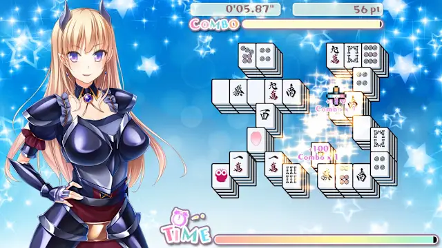 Delicious! Pretty Girls Mahjong Solitaire screenshot 1