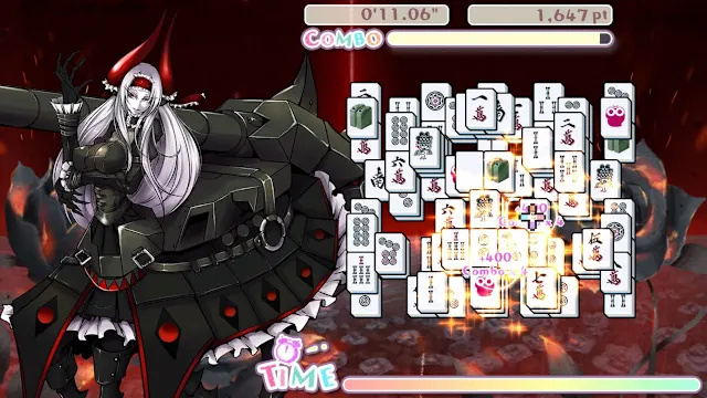Bishoujo Battle Mahjong Solitaire screenshot 4