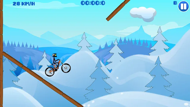 Mountain Bike Hill Climb Race: Real 2D Arcade Dirt Racing Games screenshot 2