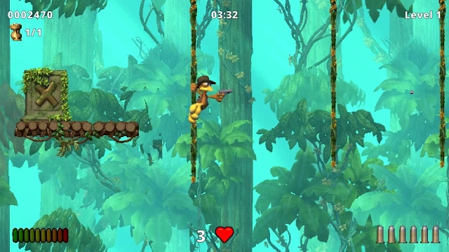 Moorhuhn Jump and Run 'Traps and Treasures' screenshot 2