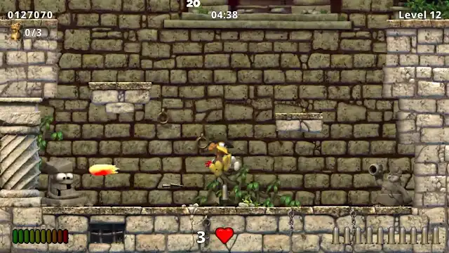 Moorhuhn Jump and Run 'Traps and Treasures' screenshot 3