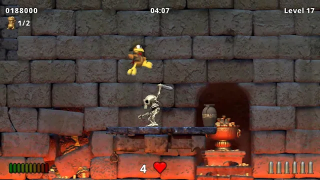Moorhuhn Jump and Run 'Traps and Treasures' screenshot 5
