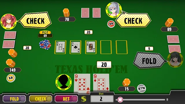 Poker Pretty Girls Battle: Texas Hold'em screenshot 1