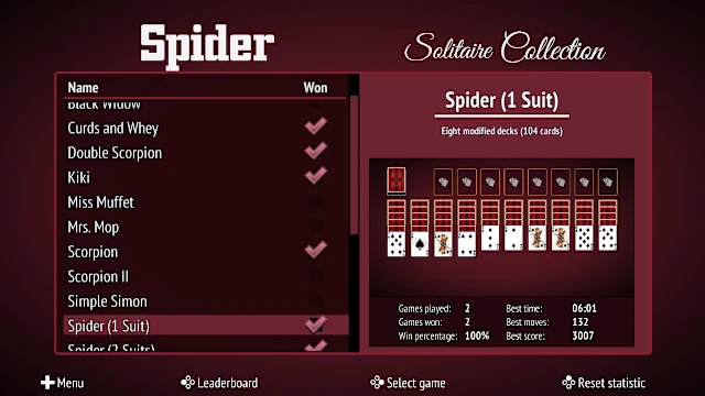 Spider Solitaire Collection screenshot 0