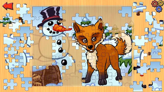 Funny Farm Animal Jigsaw Puzzle Game for Kids and Toddlers screenshot 2