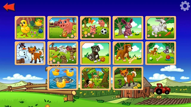 Funny Farm Animal Jigsaw Puzzle Game for Kids and Toddlers screenshot 5