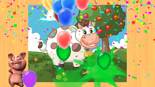 Funny Farm Animal Jigsaw Puzzle Game for Kids and Toddlers screenshot 4