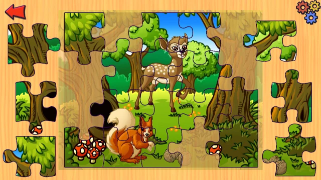 Funny Farm Animal Jigsaw Puzzle Game for Kids and Toddlers screenshot 0
