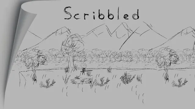 scribbled