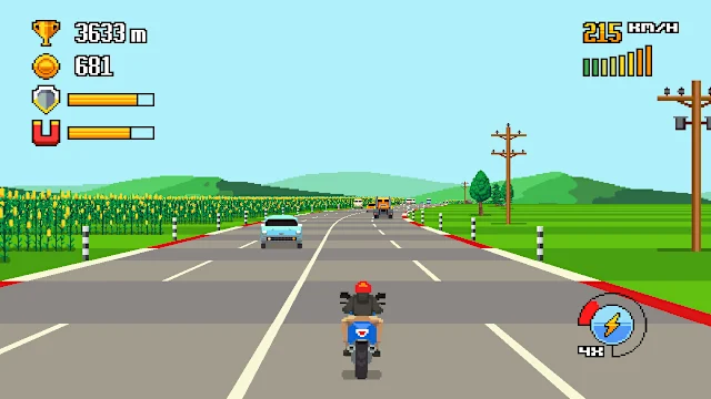 Retro Highway screenshot 2