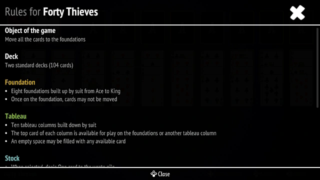 Forty Thieves Solitaire Collection screenshot 1