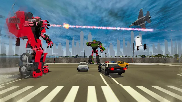 Robot Car War: Transform Battle Machines screenshot 4