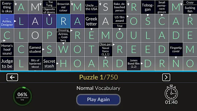 Pure Crosswords - the best Crossword Puzzle Word Game ever! screenshot 4