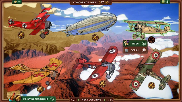 Red Wings: Coloring Planes screenshot 2