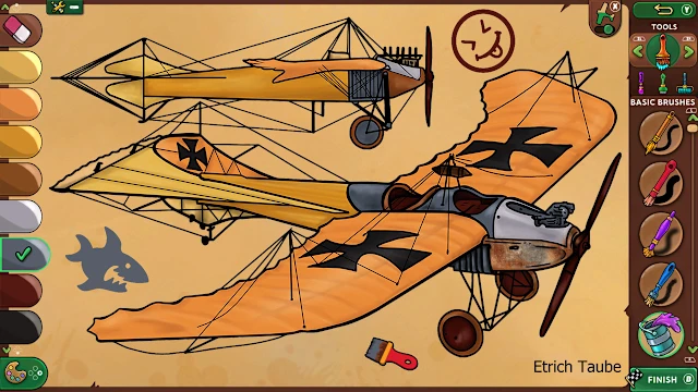 Red Wings: Coloring Planes screenshot 3