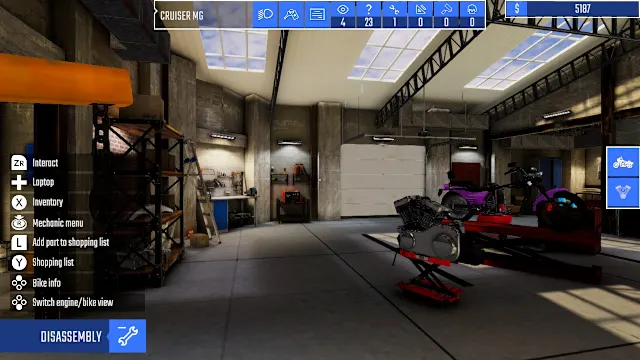 Biker Garage: Mechanic Simulator screenshot 1