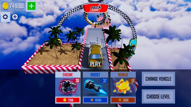 Mega Ramp Car Jumping screenshot 2