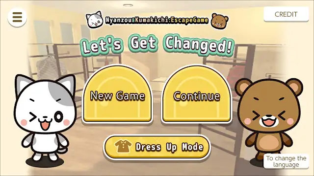 Let's Get Changed!～Nyanzou&Kumakichi: Escape Game～ screenshot 0