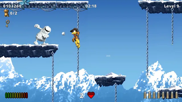 Moorhuhn Jump and Run 'Traps and Treasures 2' screenshot 3