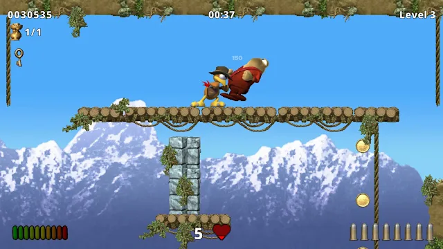 Moorhuhn Jump and Run 'Traps and Treasures 2' screenshot 2