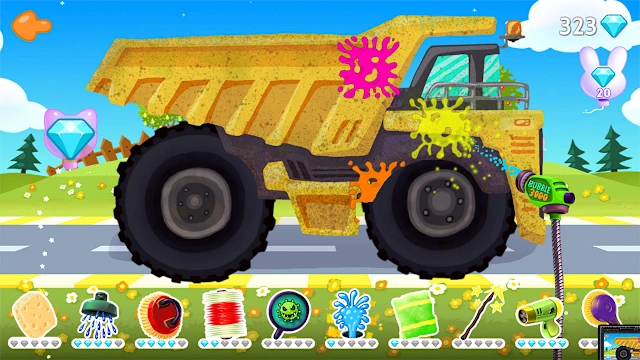Funny Car Wash - Trucks & Cars Game Garage for Kids & Toddlers screenshot 1