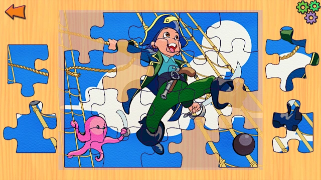 Pirates Jigsaw Puzzle - Education Adventure Learning Children Puzzles Games for Kids & Toddlers screenshot 2