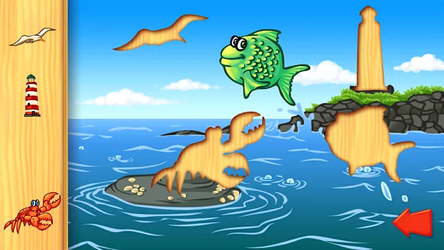 Ocean Animals Puzzle - Preschool Animal Learning Puzzles Game for Kids & Toddlers screenshot 0