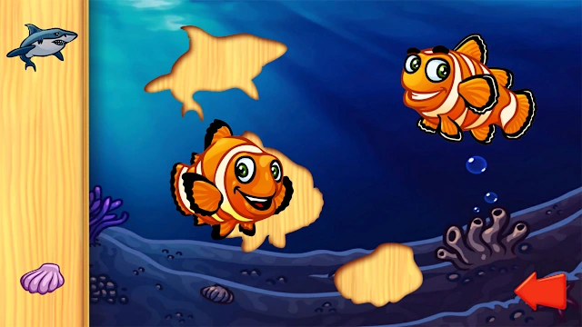 Ocean Animals Puzzle - Preschool Animal Learning Puzzles Game for Kids & Toddlers screenshot 1
