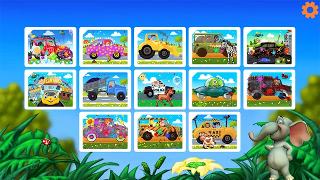 Cars Puzzles Game - Funny Car & Trucks Preschool Jigsaw Education Learning Puzzle Games for Babies, Kids & Toddlers screenshot 1