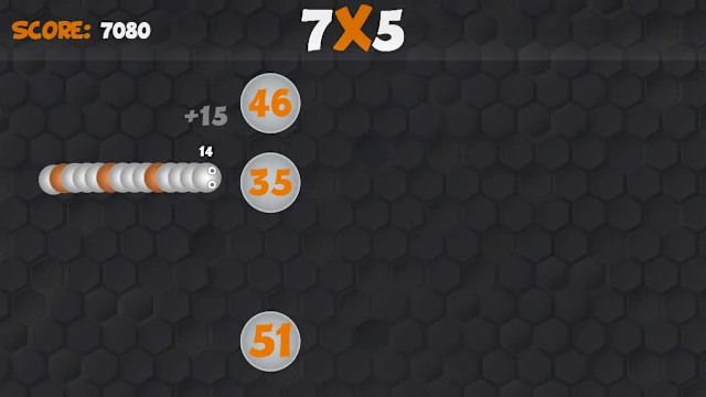 Snake of Maths! Cool Education Game screenshot 1