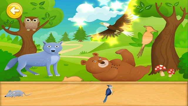 Animal Fun Puzzle - Preschool and kindergarten learning and fun game for toddlers and kids screenshot 1