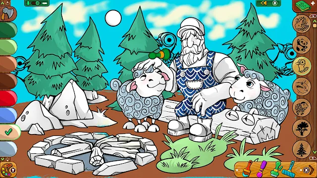 Coloring Pages: Lumberhill Tales screenshot 2