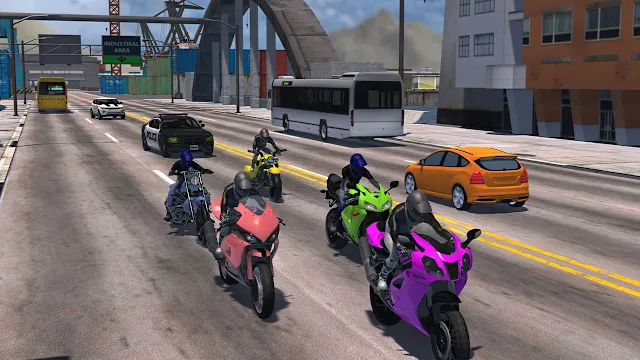 Motorcycle Driving Simulator-Dirt & Parking 2022 Racing Games Ultimate 4x4 City Offroad Kart screenshot 2