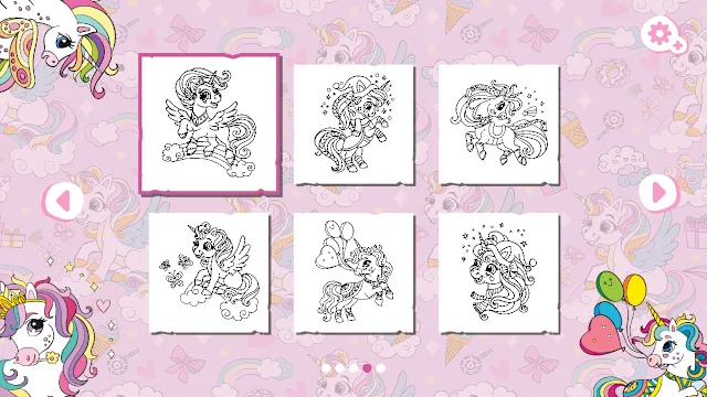 My Cute Unicorns - Coloring Book screenshot 2