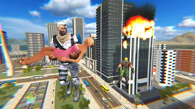 City Super Hero 3D - Flying Legend Warriors Deluxe Simulator screenshot 1