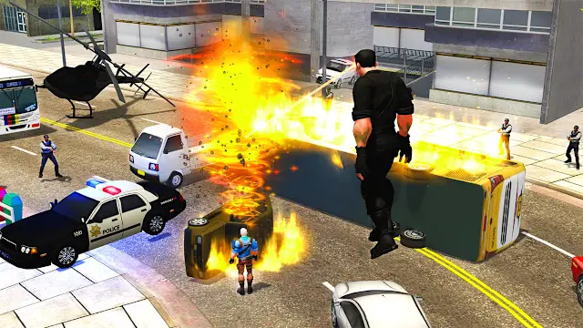 City Super Hero 3D - Flying Legend Warriors Deluxe Simulator screenshot 0