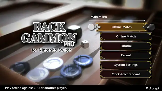BACKGAMMON PRO for Nintendo Switch screenshot 0