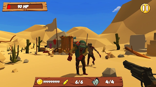 Zombie Dead Smasher - World Simulator Kill Strike Gun Shooter 3D Poly Games 2023 screenshot 1