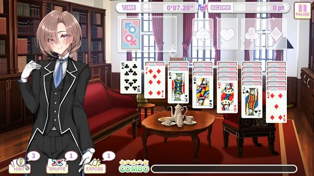 Otoko Cross: Pretty Boys Klondike Solitaire screenshot 1
