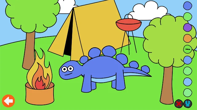 Learn & Play: Dino Coloring screenshot 1