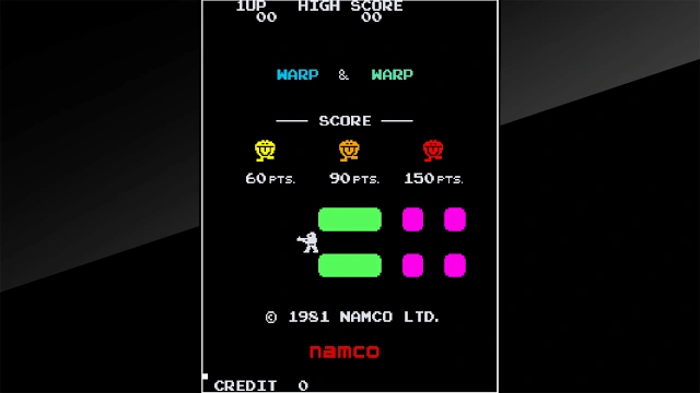 Arcade Archives WARP & WARP screenshot 1