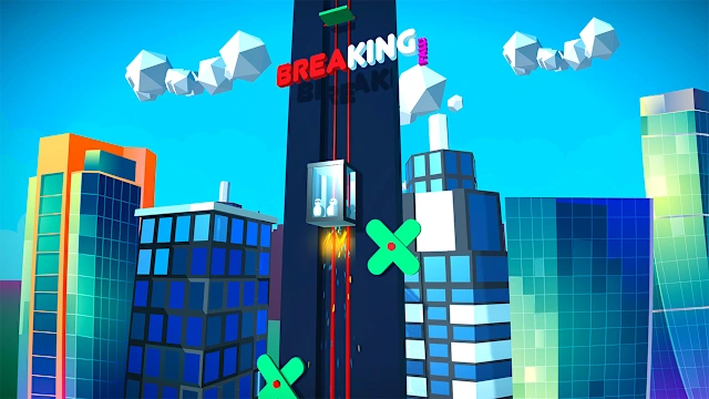 Falling Elevator - Hyper Casual Demolish Escape Survival Game screenshot 0