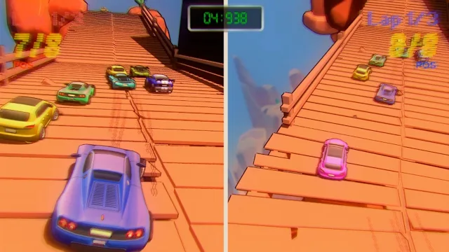 Car+Toon Race: Rally Valley Champion screenshot 1