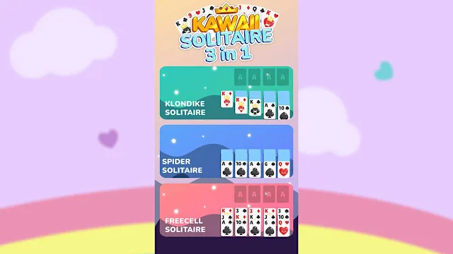 Kawaii Solitaire 3 in 1 screenshot 0