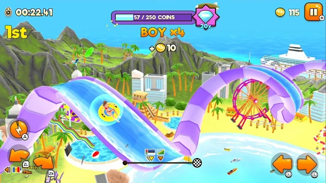 Uphill Rush Water Park Racing screenshot 1