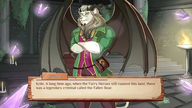 Burrow of the Fallen Bear: A Gay Furry Visual Novel screenshot 1