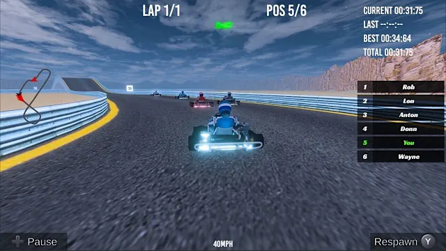 Kart Crazy Race Simulator Game screenshot 3